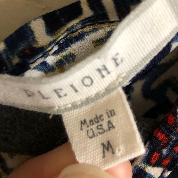 Anthropologie geometric sleeveless blouse, medium - Picture 3 of 6